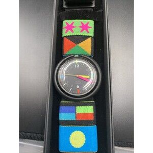 Vintage Pop Swatch Wristpad PWBB129 Watch for Women | 90s Pop Swatch